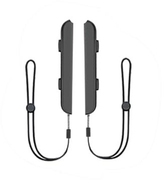 1 Paar Switch Gamepad-Gurte, Gamepad-Griff-Sicherungsband, schwarzes verstellbares Controller-Armband, tragbares Ersatzzubehör für Switch-Spiele