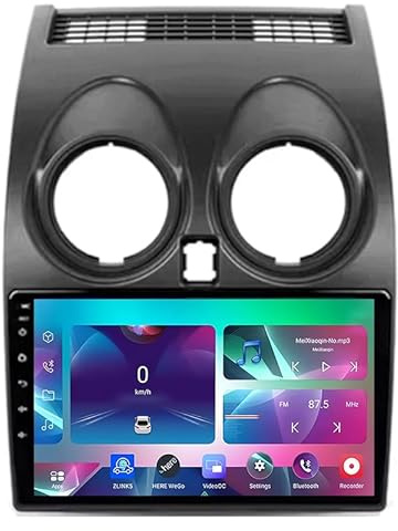 LZHIF Android 15 9 Inche Touch Screen Radio for Nissan Qashqai J10 2005-2015,Video Multimedia Player,GPS Navigation,Support Screen Mirroring,Bluetooth Steering Wheel Control