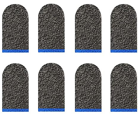 ISTOVO Gaming Finger Cots, Non-Slip, Sweat-Proof Touchscreen Gloves, Breathable, Chicken Finger Cots 8-Piece Set