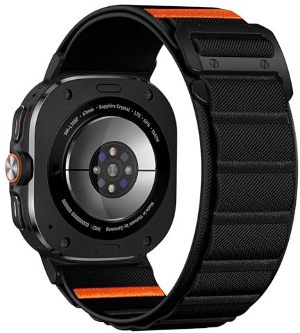 Bandletic Compatible avec Bracelet Samsung Galaxy Watch Ultra/Ultra 2 47mm | Souple Nylon Sport Respirant Durable Remplacement Bande avec crochet G pour Galaxy Watch Ultra 2026/2025/2024 Femmes Hommes