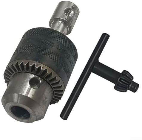 Mini Drill Chuck Adapter with 10mm Mounting Bore for Angle Grinders and Power Tools, Metal Construction with 78mm Shaft Length