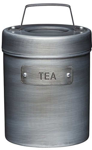 KitchenCraft Industrial Kitchen - Pot à Thé Vintage en Métal, Style Industriel, 1 L, Gris