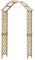 Selections GFH798 Wooden Garden Arch with Curved Top (Tan)