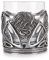 AE Williams Stunning Pewter Scottish Highland Cow Coo & Scottish Thistle Whisky Tumbler Glass