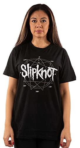 Slipknot Diamante Logo Star Short Sleeve Mens T-Shirt Black X-Large