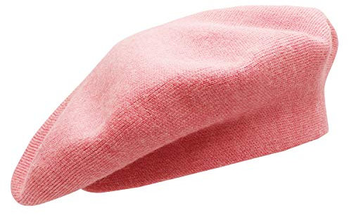 Umeepar Damen Französische Doppelschicht Baskenmütze, Rosa