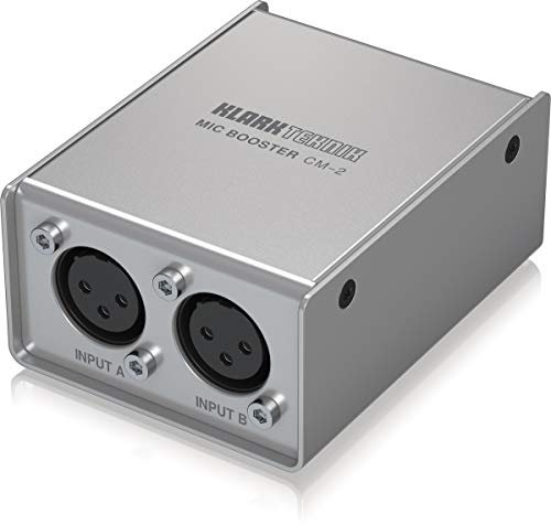 Klark Teknik MIC BOOSTER CM-2 Booster microfono dinamico a 2 canali con preamplificatori di alta qualità
