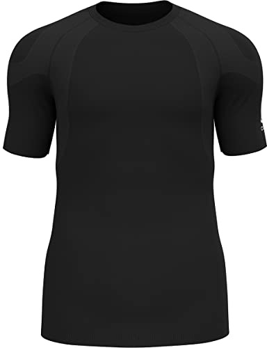 Odlo Herren Kurzarm Laufshirt Active Spine, Black, XXL