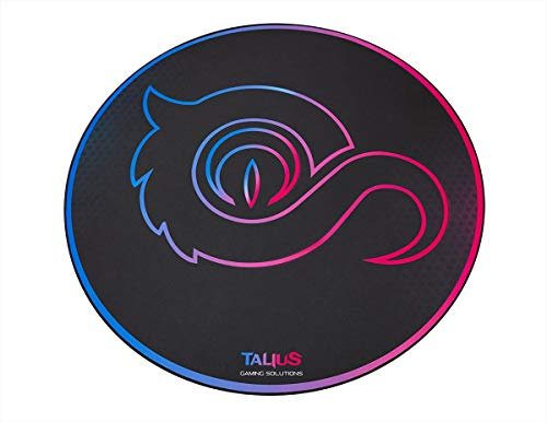Talius Floorpad Alfombra Gaming. Tela con Base Antideslizante, Resistente al Agua, Color Negro, Disponible en Dos tamaños (Redonda 1000mm)