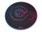 Talius Floorpad Alfombra Gaming. Tela con Base Antideslizante, Resistente al Agua, Color Negro, Disponible en Dos tamaños (Redonda 1000mm)