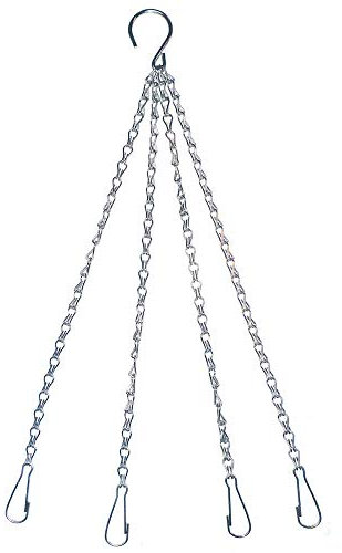 Gro Garden Products Hanging Basket Chains - 4 Strand, 23 (58cm), Heavy Duty, Zinc Plated, for 16, 18 & 20 Hanging Baskets, 4 Pack