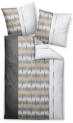 Janine Interlock Jersey Kissenhülle 1 teilig 80 cm x 80 cm Carmen S 55026-07 kaffee