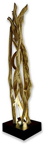 Honokaa Lampe sur pied en bois de liane naturel, 170 cm, éclairage