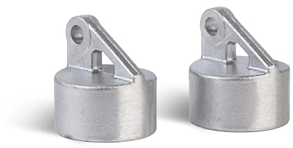 Alberts 663599 Strebenkappe | Aluminium | für Rohr-Ø 48 mm | 2er Set