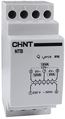 Chint Trasformatore, cod. 81049 (Sicurezza per Campanelli, 15VA, 230/12-24Vac)