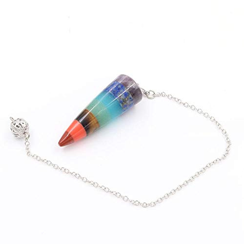 7 Chakra Stein Yoga Halskette Frauen Männer Rohquarz Natürliche Pendeln Pendelkette Halsketten Perlen Anhänger Schmuck Machen-A-P6