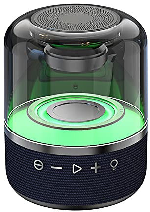 RSGK Computer Desktop Speaker, Bluetooth 5.0 RGB Hi-Fi Stereo with USB Powered Gaming Speaker, 3.5mm Input, TF Card, TWS Dual Machine Interconnection