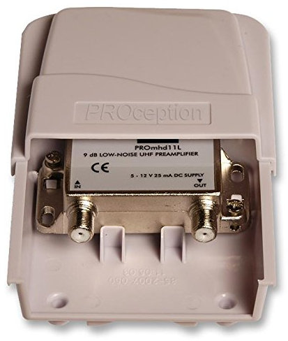 MAST Head AMP UHF, 9DB | Amplificadores de antena/satélite/equipo de satélite aéreo de distribución, 1 x cantidad - PROMHD11L
