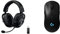 Logitech G Pro X Wireless Gaming Headset, Black & Logitech G PRO 8-Button Wireless Gaming Mouse, Black