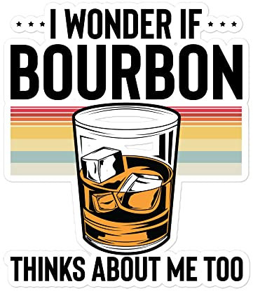 Aufkleber Vinyl Urkomisch Alkoholische Bourbon Drink Lover Beverage Tastes Fermented