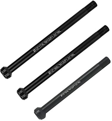 QOXEZY Hinterachse, schwarz, 100/142/148 x 12 mm, Fahrrad-Vorderachse, Rennrad, Vorderradnaben, Steckachse für Gabel, Spießhebel, Fahrradzubehör für Mountainbike