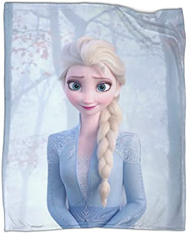 UNDERZY ELSA & Anna Kuscheldecken, Decke,Flanelldecke, Weich Wohndecke, Mikrofaser Kuscheldecke, Sofadecke Für Kinder Erwachsene,Anime Decken 3D-Digitaldruck 40x50inch(100x130cm)