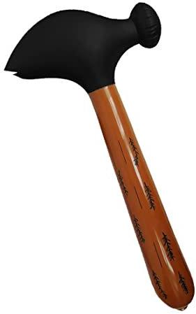 FAIRY BOUTIQUE Inflatable Fancy Dress Costume Party Builders Blow Up Inflatable Hammer 60cm Party Decoration Supplies Accessory