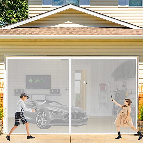 Moustiquaire Porte MagnéTique Rideau 190 x 190 cm Moustiquaire Anti Insecte Mouche Moustique pour Couloirs, Portes pour Porte d Entrée Intérieur/Patio/Coulissante Blanc