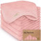 6-Pack Babywaschlappen - Weiche Bambus-Waschlappen für Babys, Kinder, Ultra Absorbierende Neugeborenen-Badehandtücher, 25 x 25cm, Sanft für empfindliche Haut (Rosy)