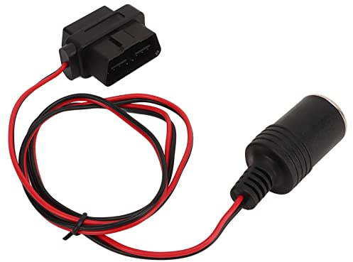 für OBD2-Zigarettenanzünder-Adapter für Autos mit für OBD, für OBD2-Zigarettenanzünder-Adapter, 16-poliger T-Kopf-Buchse, Netzkabel