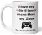 Confidently Quirky - I Love My Girlfriend More Than My Xbox White Mug, Funny Xbox Boyfriend Gift, Joke Boyfriend Gaming Gift, Boyfriend Birthday Xbox Cup, Christmas Xbox For Him Gift