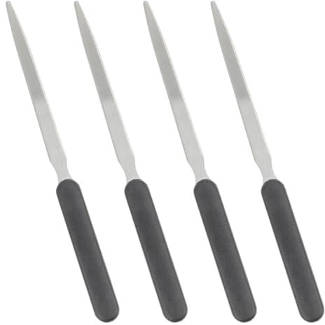 4 Stück Brieföffner, Umschlagöffner mit ABS-Kunststoff-Griff und Edelstahlklinge Brieföffner aus Edelstahl Messer Mühelos Post und Pakete Öffnen zum Verpacken von Post, Auspacken, Papierschneiden
