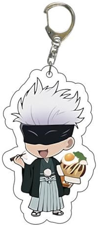 Anime Schlüsselanhänger Jujutsu Kaisen Charaktere Acryl Schlüsselanhänger Sukuna Satoru Gojo Figuren Schlüsselanhänger Ring Cosplay Anhänger Zubehör