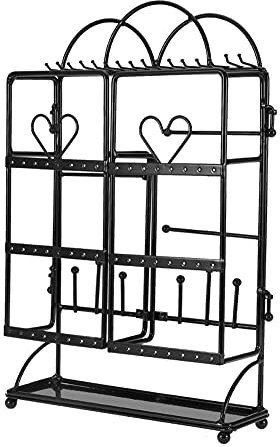 Otufan Jewelry Organizer Stand for Necklaces, Bracelets, for Organizing Your Favorite Accessories Perfect for Jewelry Lovers (Black)