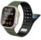 TiMOVO Cinturino magnetico compatibile con Apple Watch 49/45/46/44/42mm Uomo Donna, cinturino sportivo magnetico in silicone per iWatch Ultra 2 Ultra SE Serie 10 9 8 7 6 5 4 3 2 1, Verde Scuro&Nero