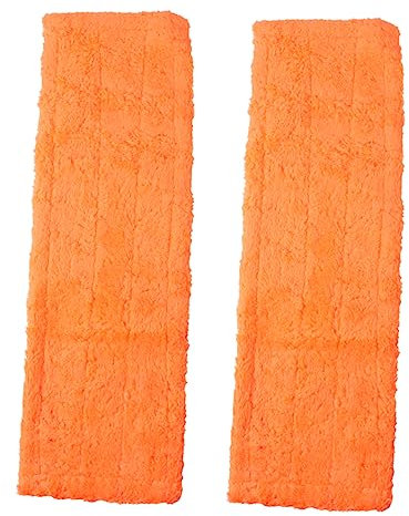 PLAFOPE 2pcs Coral Mop Head Refill Covers Replacement Microfiber Mop Pads for Household Cleaning Floors