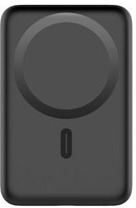 magnetic wireless power bank 5000 mAh for iphone 12-14 input lightning without cable [black]