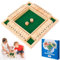 AhLmA Würfelspiele Shut The Box Game für 4 Gesellschaftsspiele Holz Tischspiele Holz Geeignet für Camping, Reisen, Picknicks und Partys usw (Holzfarbe)