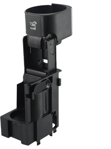 Fauhapyway Mittelkonsole Getränkehalter Getränkebehälter für Mercedes Benz W211 E-Klasse W219 CLS 2003-2010 Schwarz ABS Ersatzteil 2116800014