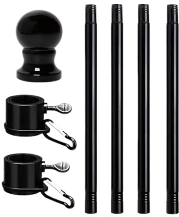 Zasdvn Mât De Pavillon Bateau | Hampe Lourde Rotative | Accessoires Extérieur pour Jardin, Plage | pour Sol, Remorque, Marine, Bateau, Voiture, Camion, Moto, Et Golf