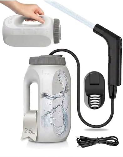 Portable Electric Handheld Bidet Sprayer | Rechargeable, 2.5L Water Tank, 800mAh Battery, Personal Hygiene & Postpartum Care