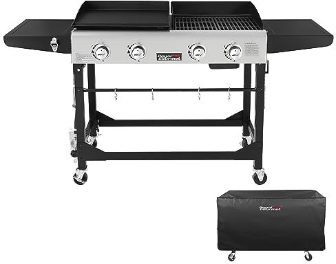 Royal Gourmet Premium Outdoor Barbecue à gaz propane 4 brûleurs avec couvercle