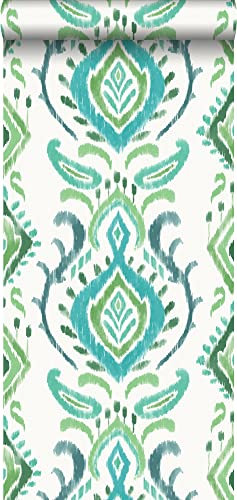 papier peint baroque vert - 148647 - de ESTAhome