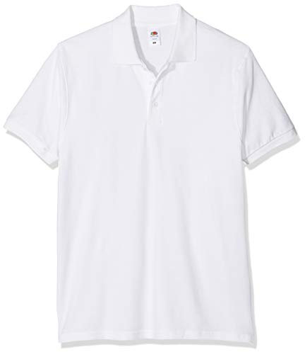 Fruit of the Loom Men's Premium Polo, 3 Pack Shirt, White (White 30), Medium (Size:M) (Pack of 3)