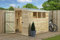 Empire 3000 Pent Garden Shed 6X4 SHIPLAPT&G TANALISED 3 LOW WINDOWS DOOR LEFT
