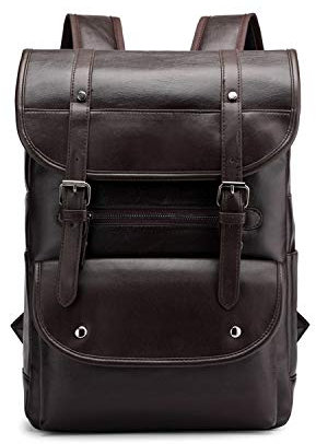 FANDARE Unisex Rucksäcke Wasserdicht Daypacks Mädchen Junge Ranzen Schulranzen für 14 Zoll Laptop Taschen Herren Damen Schulrucksack Schultasche für Arbeit Wandern Reisen Camping Schule Rucksack Braun