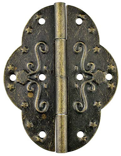 4pcs Antique de Hinges Cabinet Porte Décoration tiroirs Vintage charnière pour Le matériel Boîte en Bois Meubles