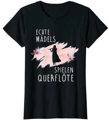 Querflöte Orchester Musik Flöten Konzert Design Outfit T-Shirt
