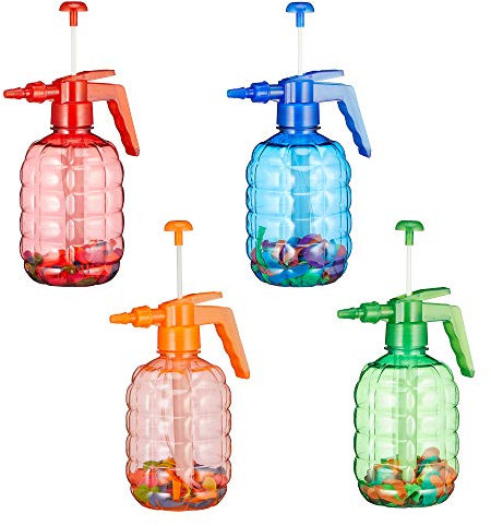 Cepewa 4 x XXL Wasserbomben Pumpe mit 100 Wasserbomben Luftballons Ballons (4 x Wasserbomben)