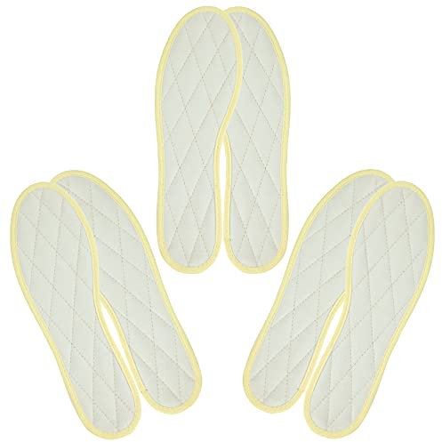 Japanwelt Les Tongs Zimtsohlen I mit 100% natürlichem Zimt, Einlegesohlen-Zimt Schuhsohlen, gegen Schweißgeruch Schweißfüße Anti-Schweiß, Schuh-Einlagen für Damen & Herren - 3er Set, Weiß